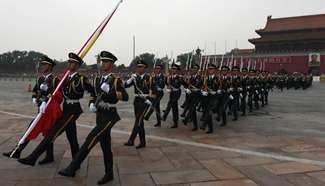 Flag-raising ceremony held to mark 89th anniv. of PLA founding