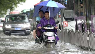 Heavy rain hits central China's Henan