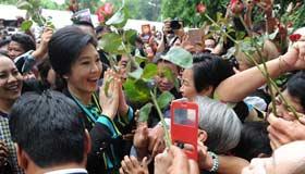 Former Thai PM Yingluck on trial for rice scheme