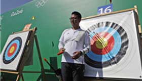 South Korean archer shoots 700 in ranking rounds of competition