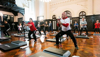 State Ministers of Peruvian Government carry out physical activities