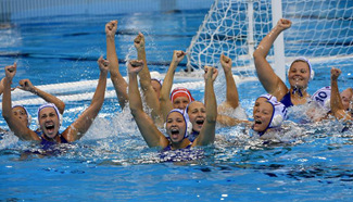 Russia beats Spain in women's water polo quarterfinal