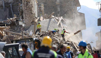 Death toll in central Italy's earthquake rises to 38