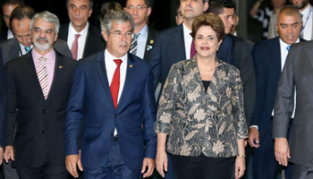 Suspended Brazilian president arrives at Senate to undergo impeachment trial