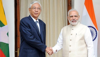 Myanmar's President U Htin Kyaw pays visit to India