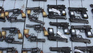 8,000 weapons destroyed in Mexico City