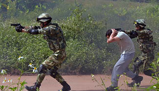 China, Laos hold joint anti-terrorist exercise in S China