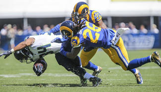 NFL football game: Rams beats Seahawks 9-3