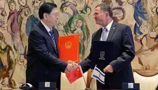 Chinese, Israeli leaders pledge to further strengthen bilateral cooperation