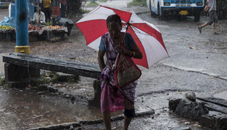 Rain hits Kolkata of Indian state West Bengal