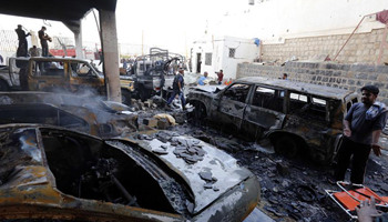 82 killed, 534 injured in airstrike on funeral hall in Sanaa