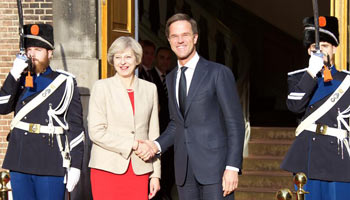 British PM visits Netherlands