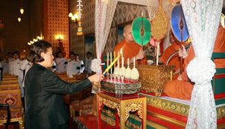 Buddhist funeral rite for late King Bhumibol Adulyadej held in Bangkok