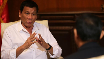 Interview: Philippine president says "only China can help us"