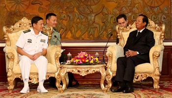 Chinese naval fleet visits Cambodia to boost naval ties