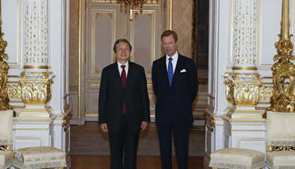 Luxembourg's Grand Duke meets with Chinese VP in Luxembourg