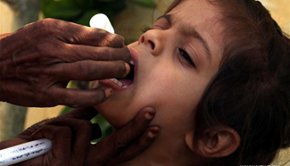 End-polio campaign held in south Pakistani port city of Karachi