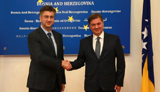 BiH's chairman of Council of Ministers meets Croatian PM in Sarajevo