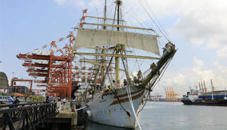World's oldest working full-rigged ship shown in Sri Lanka