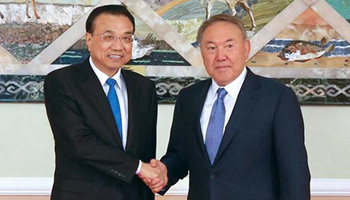 Chinese premier meets Kazakh president on bilateral relations