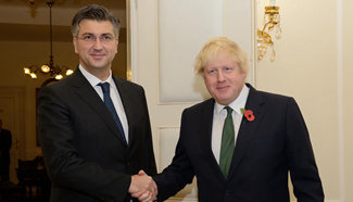Croatian PM, British foreign secretary meet in Zagreb