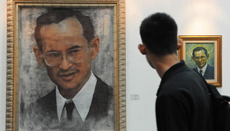 People visit exhibition of late King Bhumibol Adulyadej in Bangkok
