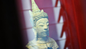 Sangkhalok ceramics wares displayed in Thailand