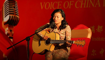 Singing competition Voice of China organized in Kathmandu, Nepal