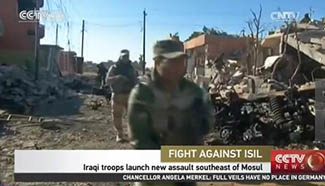 Iraqi troops launch new assault southeast of Mosul