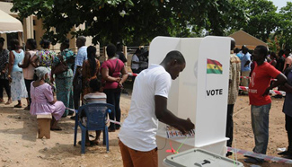 Ghanaian general elections begin