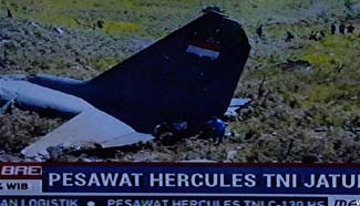 Indonesian military plane crashes in Papua, scores of people aboard