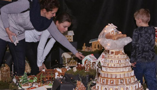 Gingerbread City exhibition held in Budapest, Hungary