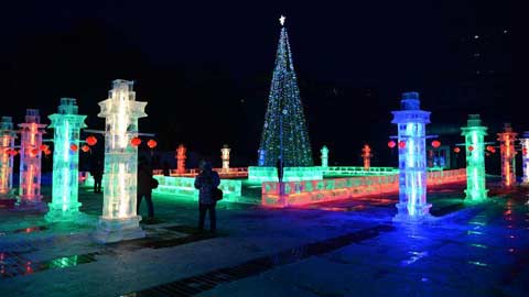 Frozen fantasy in Harbin attracts thousands of tourists