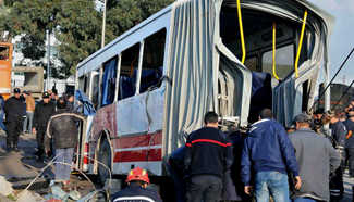 5 killed, 40 injured in train-bus collision in Tunisia