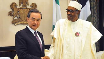 Nigerian president welcomes Chinese enterprises to take part in its economic construction