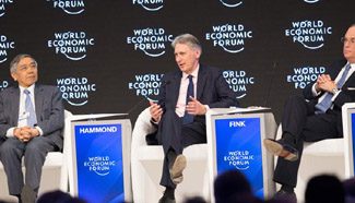 United Kingdom's Chancellor of Exchequer attends World Economic Forum