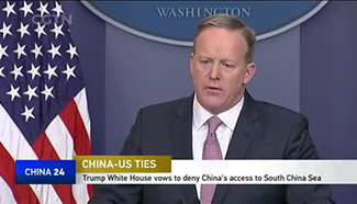 White House vows to deny China's access to the South China Sea