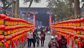 Temple fair held in Luoyang, central China