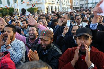 Libyans protest against presence of militias in Tripoli