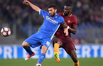 Roma beats Empoli 2-0 at Serie A soccer match