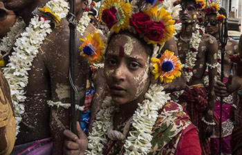 Shiva Gajan festival marked in Kolkata, India