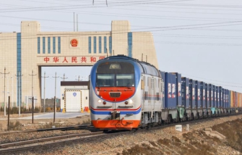 1st London-Yiwu cargo train carrying British products enters China