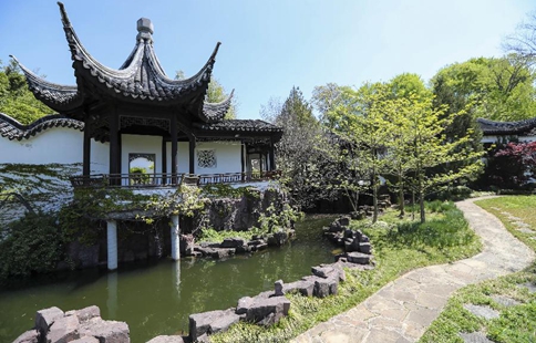 Scenery of Chinese Scholar's Garden in New York