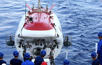 Chinese submersible explores turbidity current in South China Sea