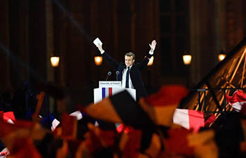 Projections show Macron elected French President