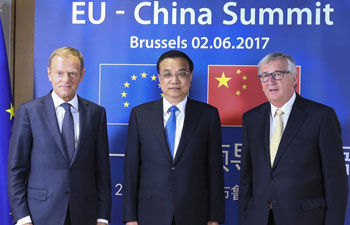 Chinese premier attends 19th China-EU leaders' meeting in Brussels