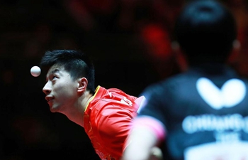 Ma Long wins Chuang Chih-Yuan 4-0 at men's singles match in Dusseldorf