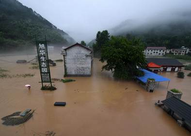 Lasting heavy rainfall leads to floods in China's Hunan