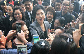 Yingluck attends hearing on criminal charges in Bangkok