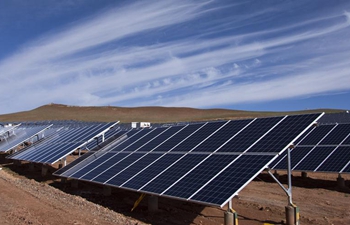 A look at new established PV power plant in Tibet